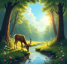 马在河边 AI 生成的内容可能不正确。